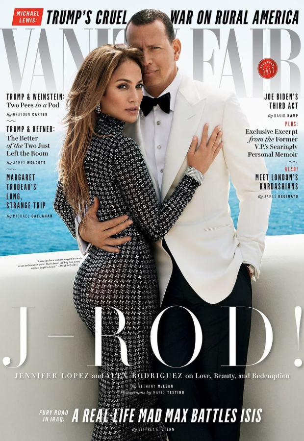 Jennifer Lopez and Alex Rodriguez for Vanity Fair