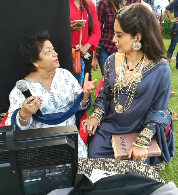 Manikarnika - The Queen of Jhansi Kangana Ranaut shoots for romantic song with Jisshu Sengupta and choreographer Saroj Khan [see pic]