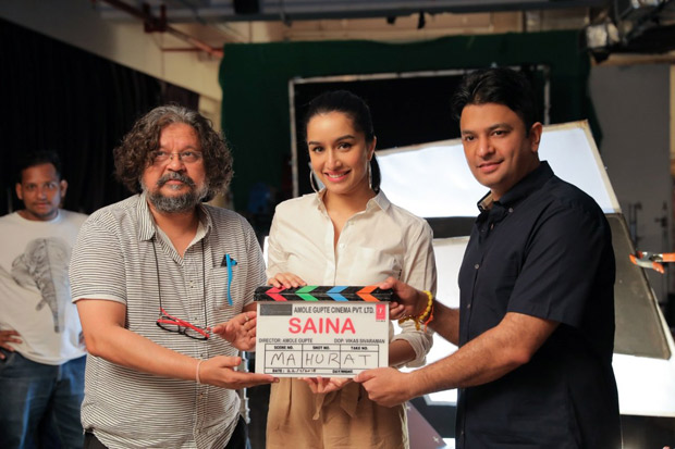 Shraddha Kapoor kick starts Amol Gupte's Saina Nehwal biopic with Bhushan Kumar as producer