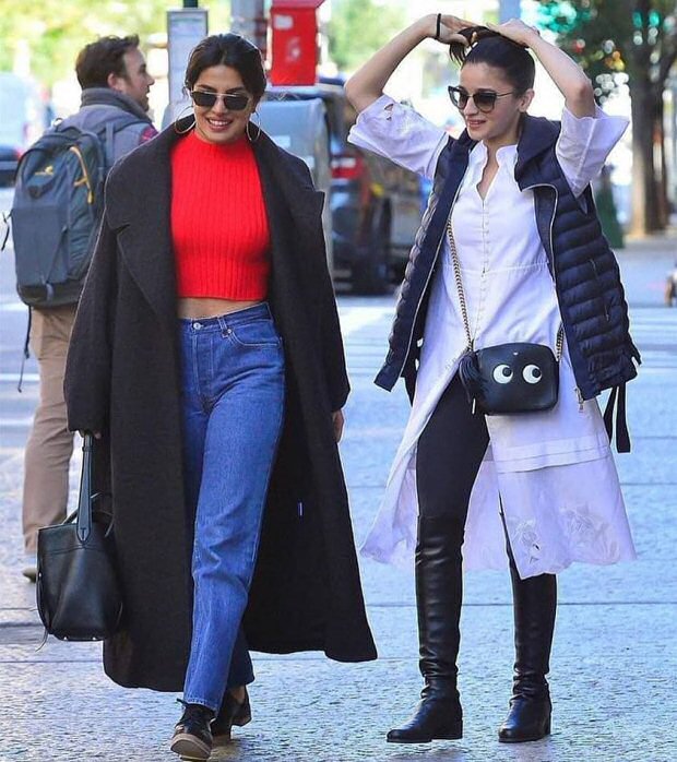 after spending time with ranbir kapoor, alia bhatt catches up with priyanka chopra in nyc