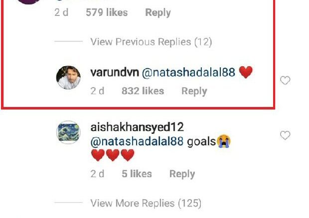 varun dhawan and natasha dalal indulge in social media love and fans can’t stop gushing about it