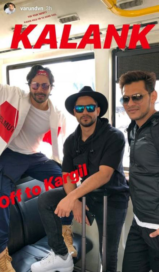 Varun Dhawan takes off to Kargil for Kalank shoot (see picture)