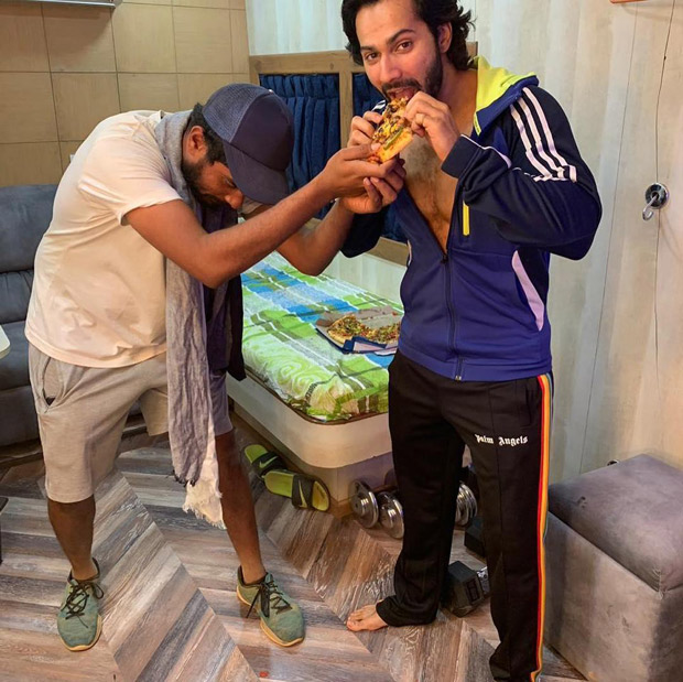 KALANK: Alia Bhatt and Varun Dhawan enjoy schedule wrap up with a pizza party