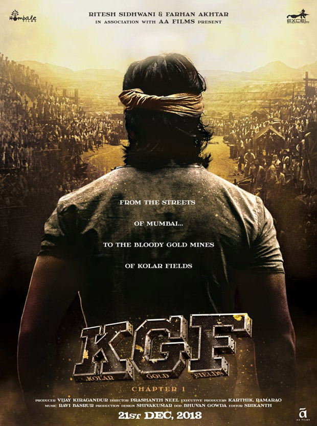 Excel Entertainment presents the poster of KGF and it releases on December 21