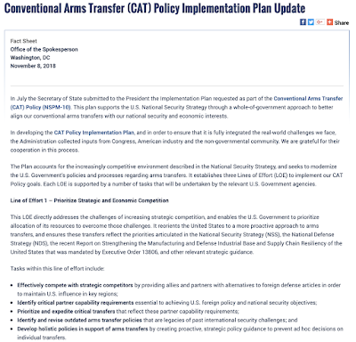 american international arms sales and the new conventional arms transfer policy