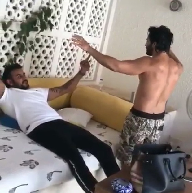 WATCH: Shirtless Varun Dhawan grooves to Punjabi song while Shashank Khaitan enjoys his performance