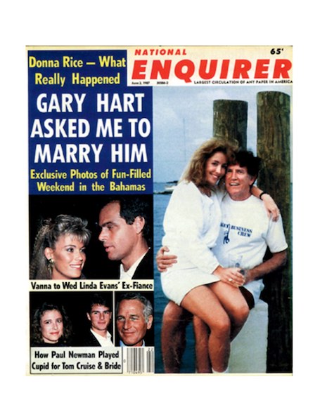 once upon a time, the national enquirer loved catching politicians up to no good