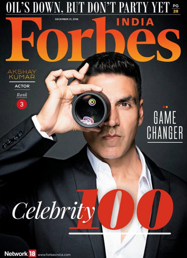 2018 forbes india celebrity 100: salman khan tops the list, deepika padukone is the only woman in top 10, while shah rukh khan & priyanka chopra’s ranks drop