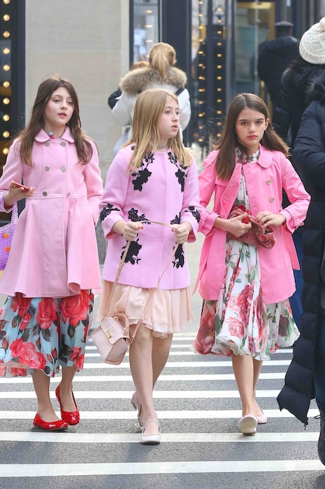 suri cruise and her pink posse
