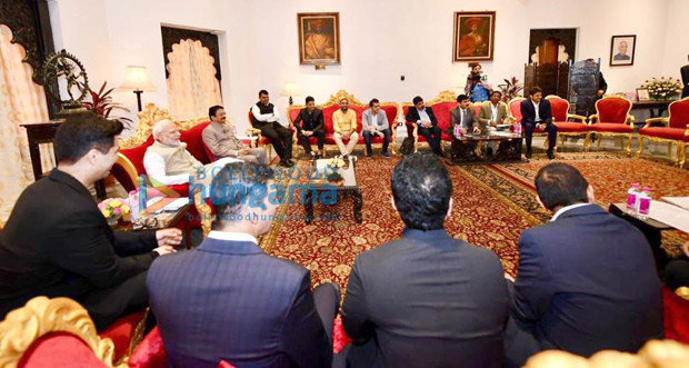 Karan Johar, Akshay Kumar, Ajay Devgn, Mahaveer Jain and others meet PM Narendra Modi to discuss issues concerning the industry