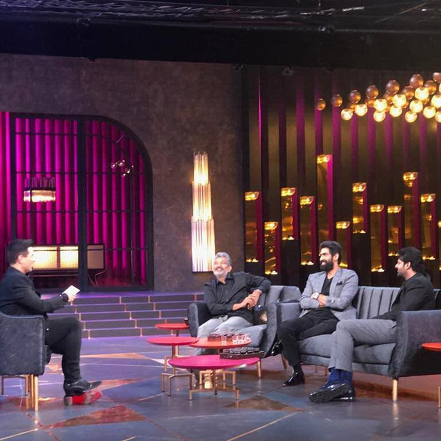 koffee with karan 6: baahubali trio prabhas, rana daggubati and ss rajamouli finally grace karan johar’s show