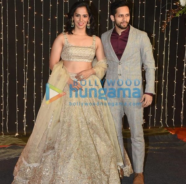 priyanka chopra – nick jonas mumbai reception: salman khan, saina nehwal, parupalli kashyap, hema malini make stunning arrival