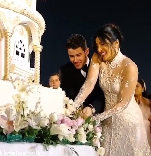 Priyanka Chopra - Nick Jonas wedding Inside details of the gorgeous wedding cake and the Sabyasachi lehenga