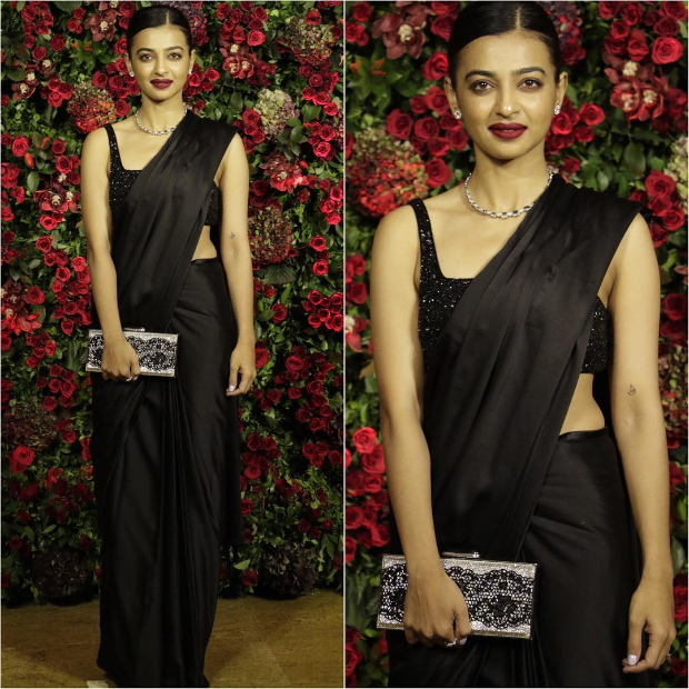 Radhika Apte at Ranveer Singh - Deepika Padukone wedding reception