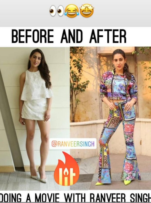 Sara Ali Khan indulges in meme war with Ranveer Singh; reveals how her style has changed after working with Simmba star
