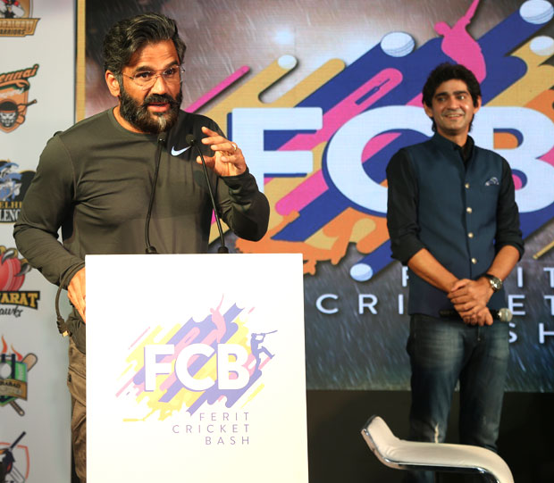 Suniel Shetty and Zaheer Khan join hands to launch Ferit Cricket Bash