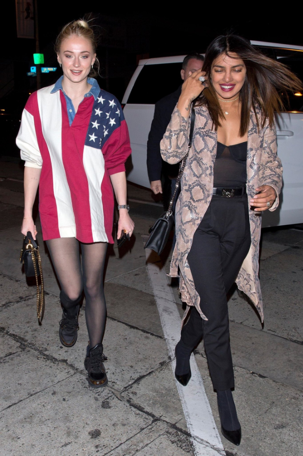 'J sisters' Priyanka Chopra and Sophie Turner make it a girls night in Los Angeles