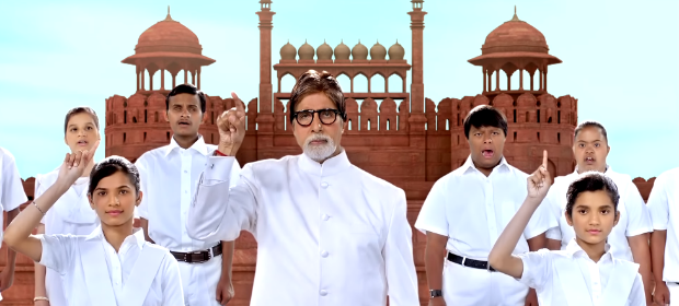 Amitabh Bachchan is honoured to perform National Anthem in sign language with special children