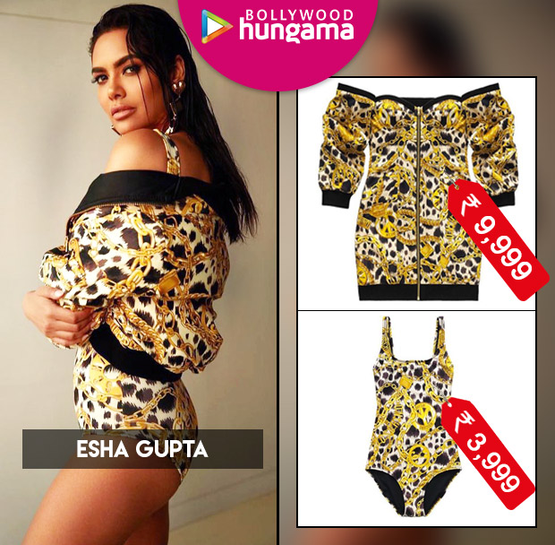 Esha Gupta in H&M x Moschino swimsuit and dress (1)