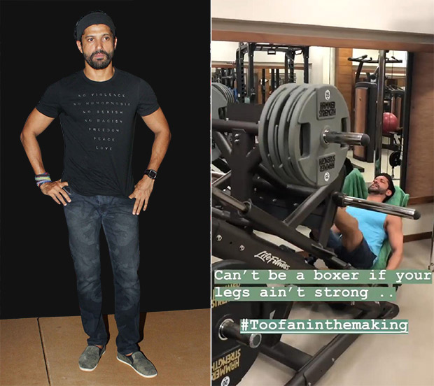 Farhan Akhtar trains for Toofan; gives a glimpse of his gymming sessions on Instagram