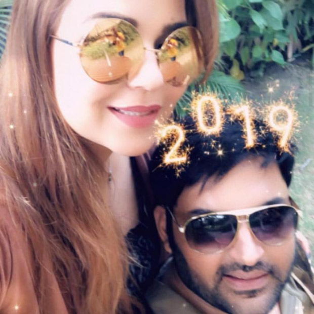Kapil Sharma and Ginni Chatrath strike a lovey dovey pose, usher in New Year