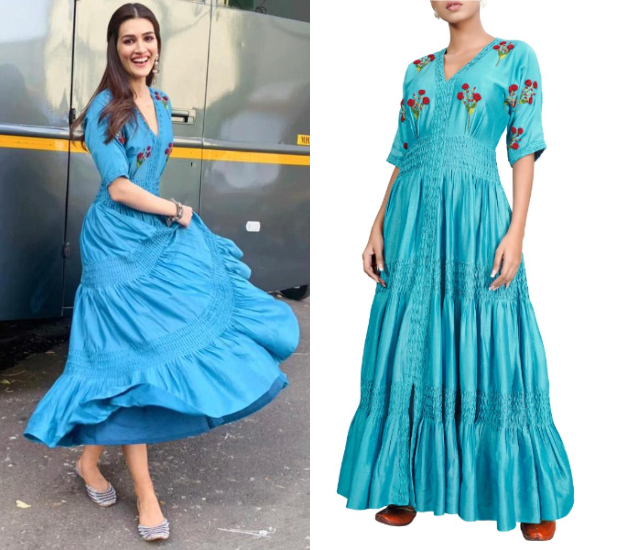 Kriti Sanon in The Right Cut and Needledust juttis for Luka Chuppi promotions (4)