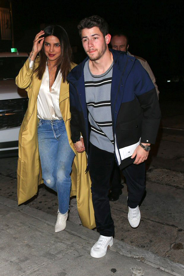 lovebirds priyanka chopra and nick jonas enjoy date night in los angeles