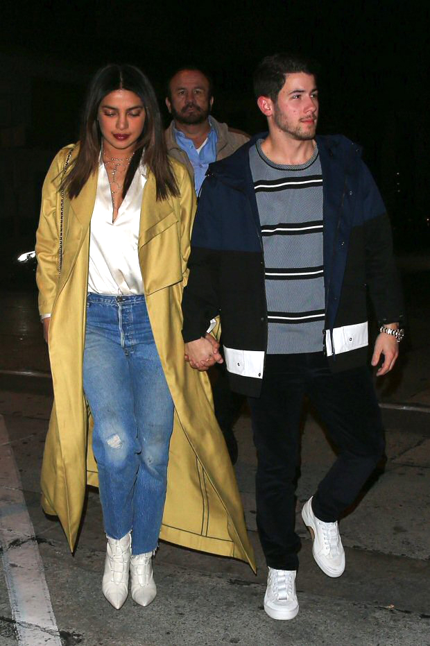 lovebirds priyanka chopra and nick jonas enjoy date night in los angeles