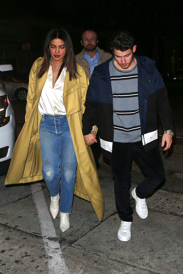 lovebirds priyanka chopra and nick jonas enjoy date night in los angeles