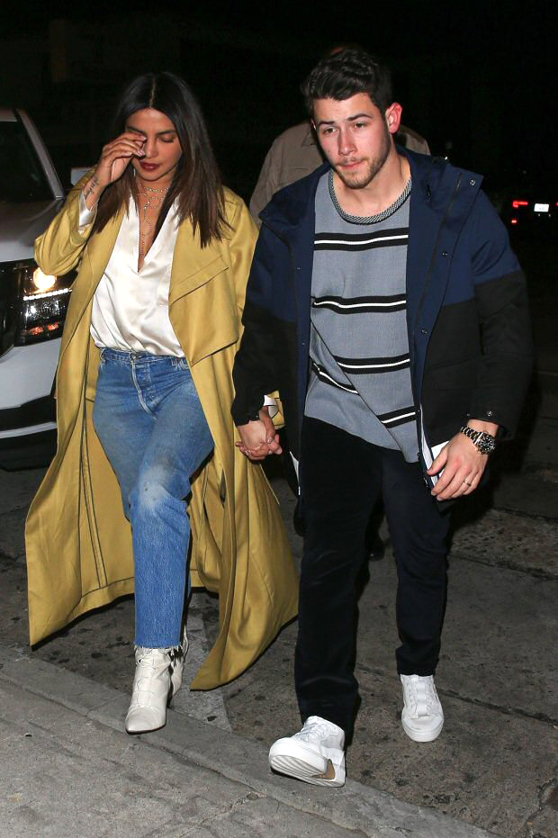 lovebirds priyanka chopra and nick jonas enjoy date night in los angeles