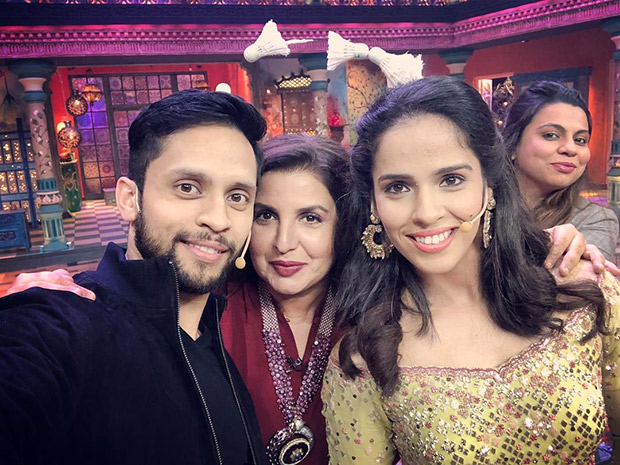 Newlyweds Saina Nehwal and Parupalli Kashyap MEET the Kanpur Wale Khuranas and Farah Khan and it was definitely a fun-filled RIDE!