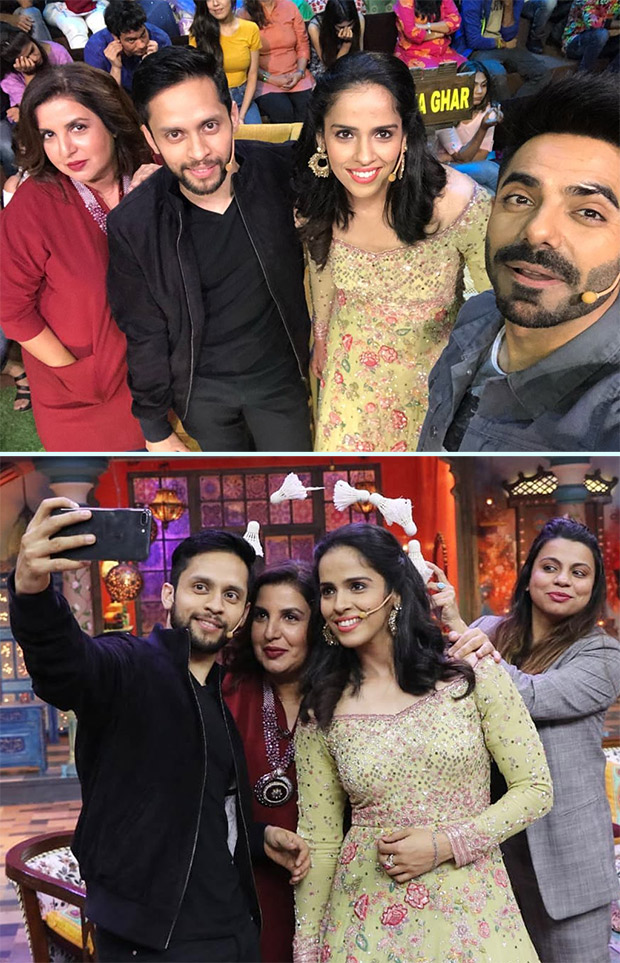 Newlyweds Saina Nehwal and Parupalli Kashyap MEET the Kanpur Wale Khuranas and Farah Khan and it was definitely a fun-filled RIDE!