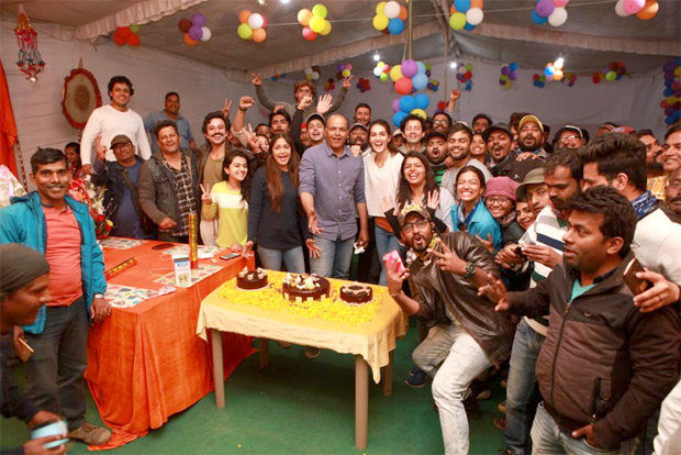 Kriti Sanon and the Panipat team celebrate Ashutosh Gowariker’s birthday on the sets of their film