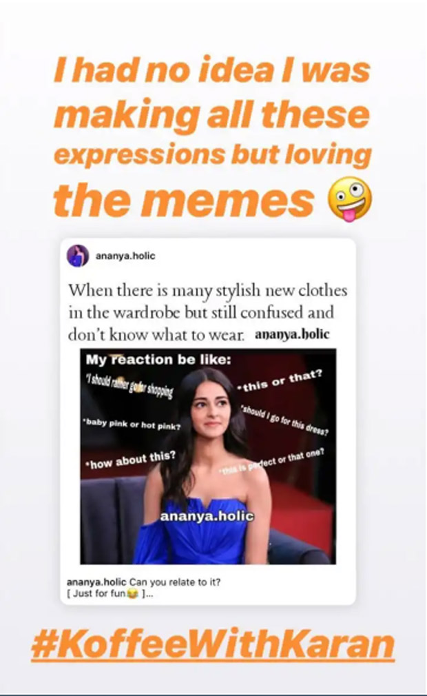 Ananya Panday has a good laugh at her Koffee With Karan memes