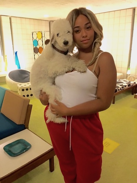 elvis the dog nearly fell for jordyn woods too