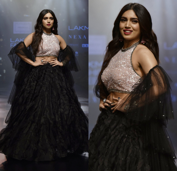 Karan Johar, Isabelle Kaif, Bhumi Pednekar for Shehlaa Khan at LFW 2019 Summer_Resort (3)