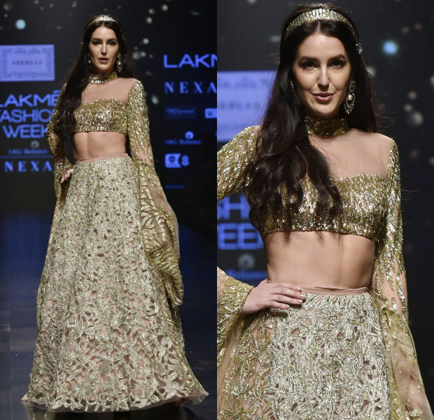 Karan Johar, Isabelle Kaif, Bhumi Pednekar for Shehlaa Khan at LFW 2019 Summer_Resort (5)