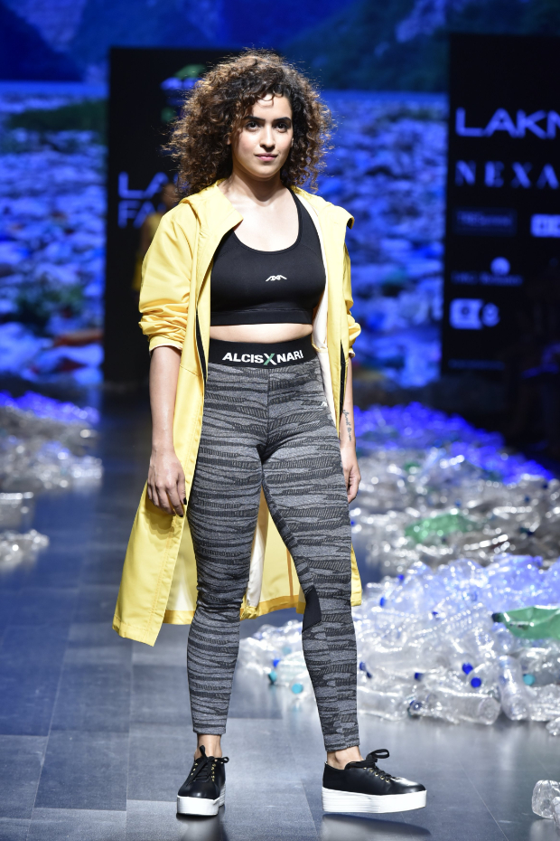 Sanya Malhotra for Narendra Kumar x Alcis Sports at LFW 2019 Summer_Resort (1)