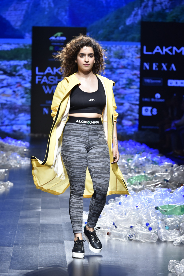 Sanya Malhotra for Narendra Kumar x Alcis Sports at LFW 2019 Summer_Resort (2)