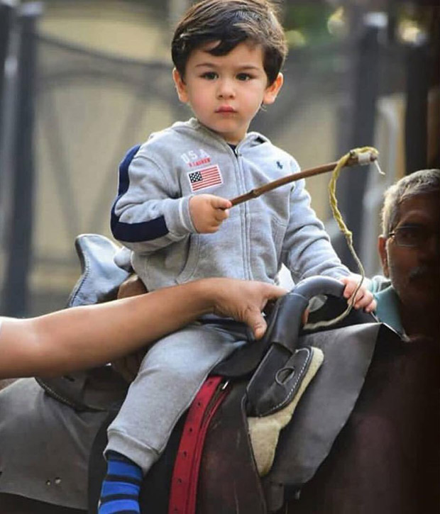 Taimur Ali Khan taking horse riding lessons is the CUTEST THING you will see on the internet today! 