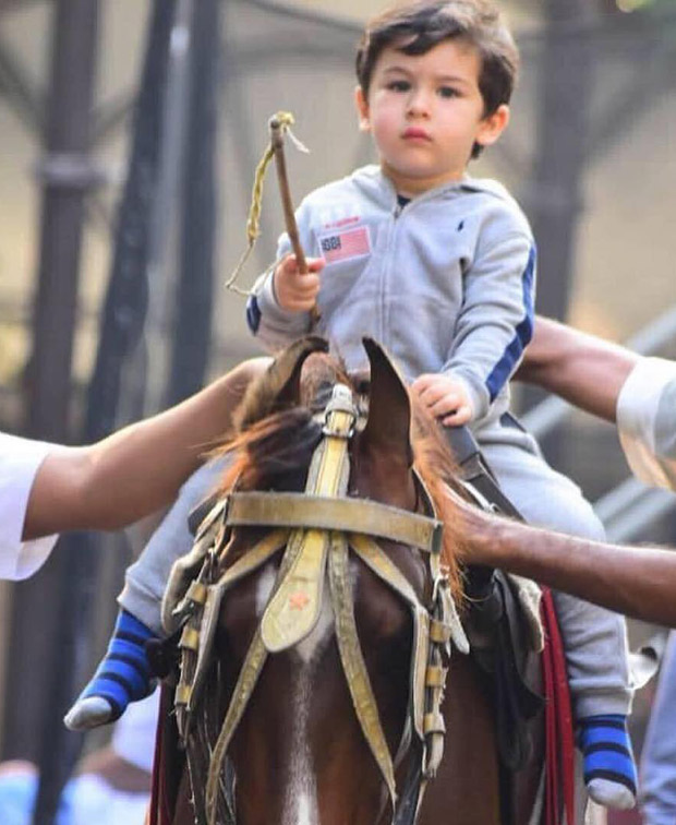 Taimur Ali Khan taking horse riding lessons is the CUTEST THING you will see on the internet today! 