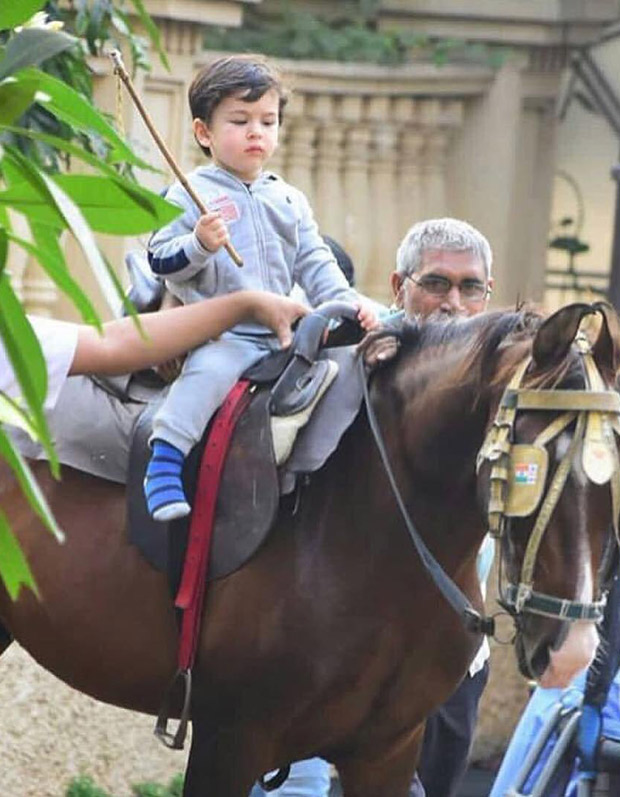 Taimur Ali Khan taking horse riding lessons is the CUTEST THING you will see on the internet today! 