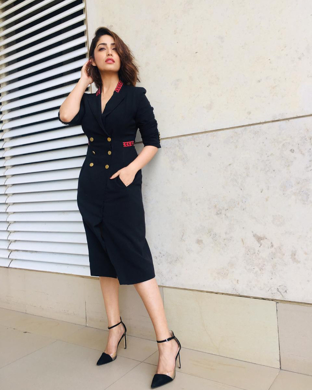 Yami Gautam in Genes trench dress for Uri interviews (2)