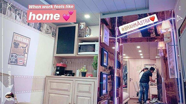 WOW! Gully Boy actress Alia Bhatt gives us a sneak peek into her vanity van yet again and we can’t stop adoring it [See photo inside]