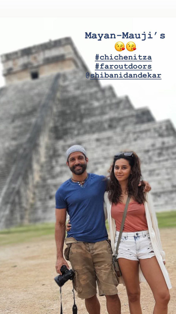 Farhan Akhtar and Shibani Dandekar share a love struck post that has romance written all over