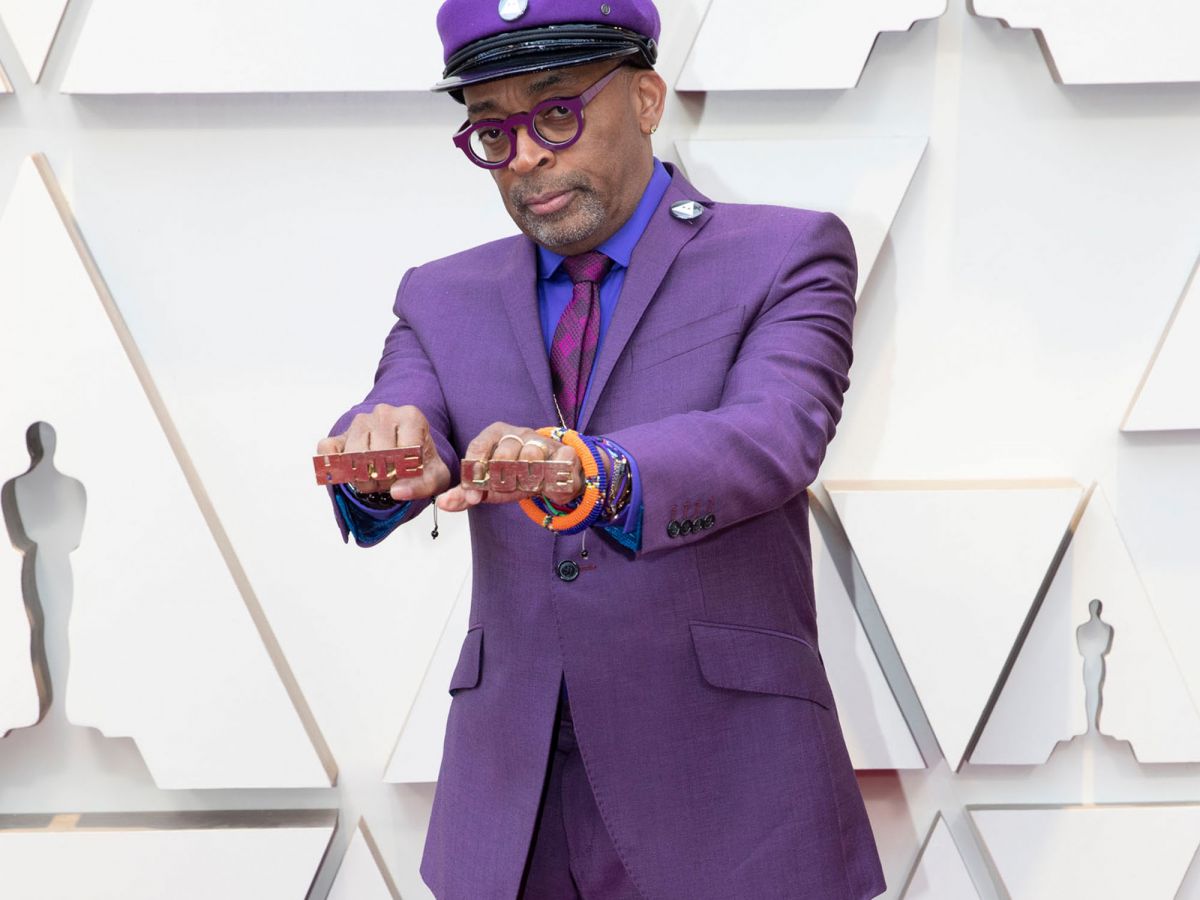 spike lee honors prince & wears all black designers