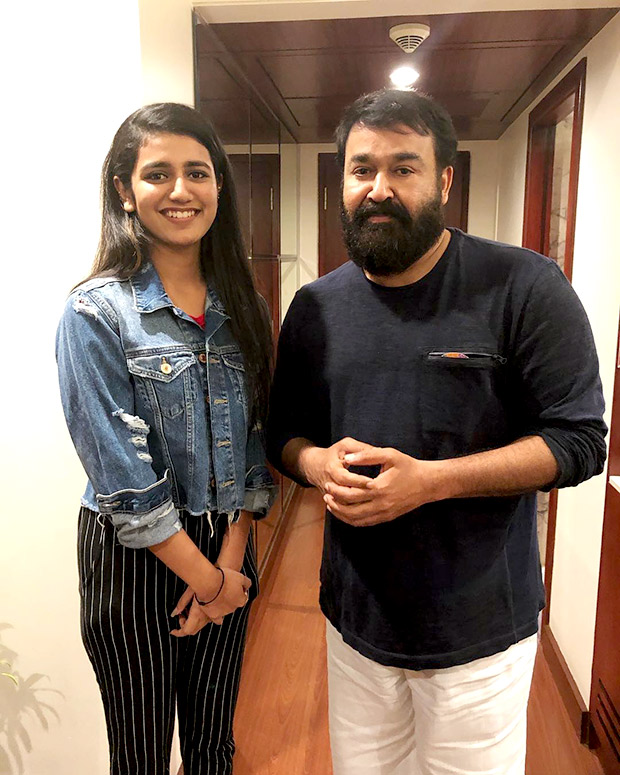 Priya Prakash Varrier has a fangirl moment again and this time it is not with Ranveer Singh or Vicky Kaushal but Malayalam superstar Mohanlal