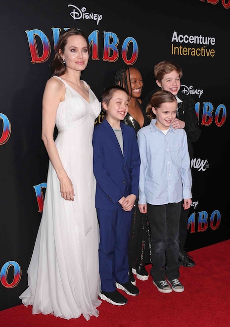 the jolie-pitts hit the red carpet for dumbo