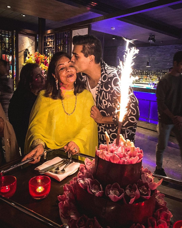 Karan Johar throws a lovely birthday bash for his mom Hiroo Johar