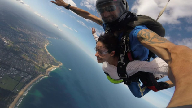 Nushrat Bharucha has the time of her life as she experiences skydiving in Australia